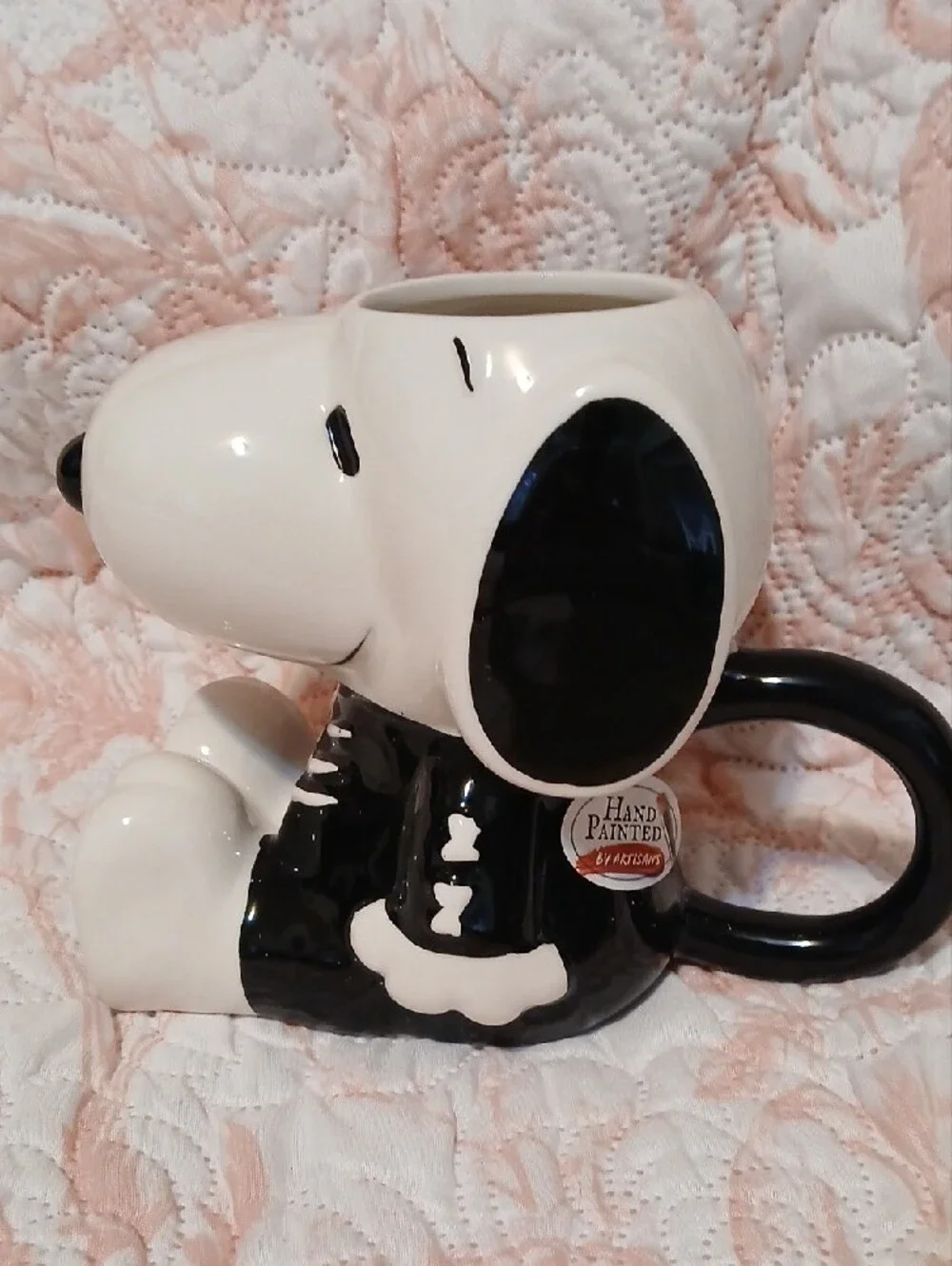 Snoopy Ceramic Character Mug in Black and White - Home Accents